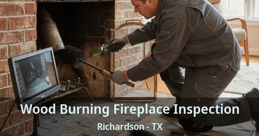 Wood Burning Fireplace Inspection Richardson - TX
